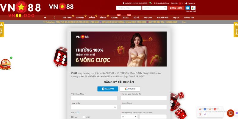 Hướng dẫn cách vào chơi giải trí tại VN88